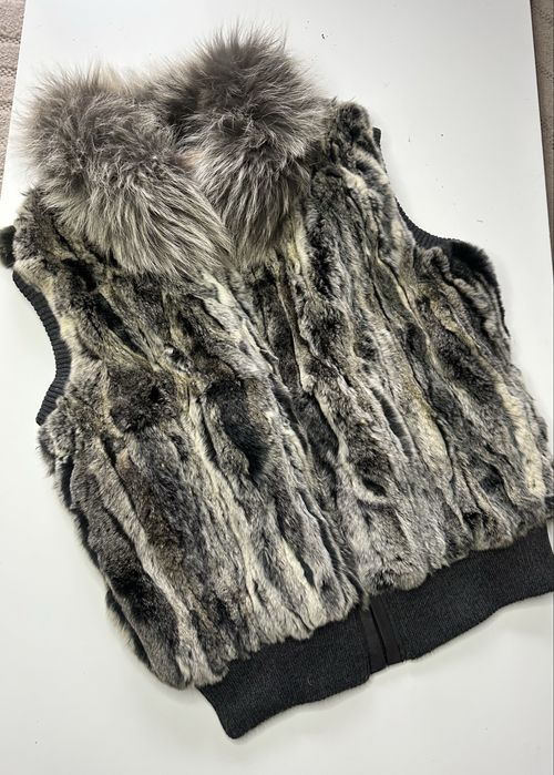 piękna kamizelka futerko naturalne bardzo ładna