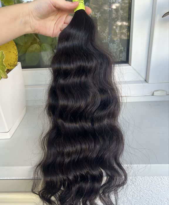 Wlosy dziewicze falowane 50cm 105 gr