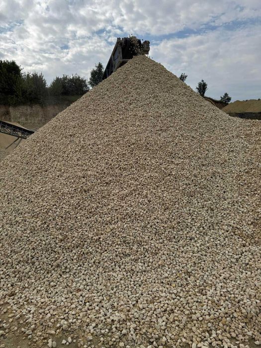 Piach, ziemia, kruszywa, pellet, transport wywrotka + HDS, koparka