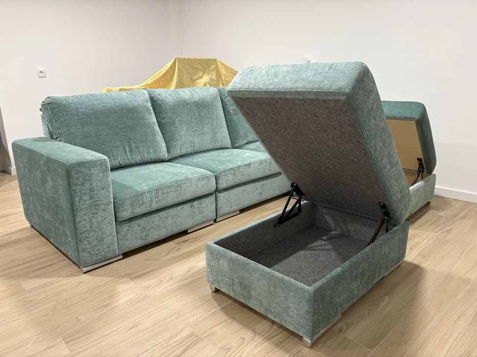 Sofá chaise longue duplo / Sofá cama