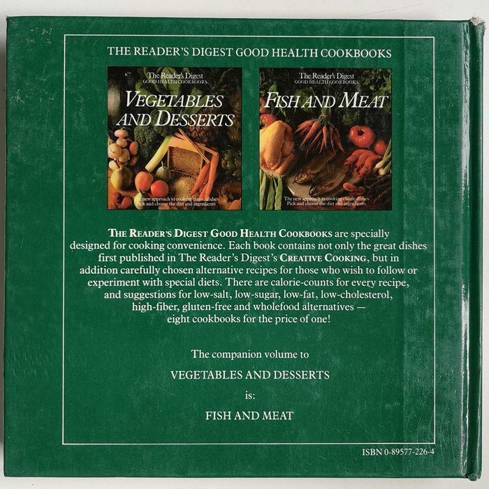 Reader's Digest Good Health Cookbooks: Vegetables And Desserts