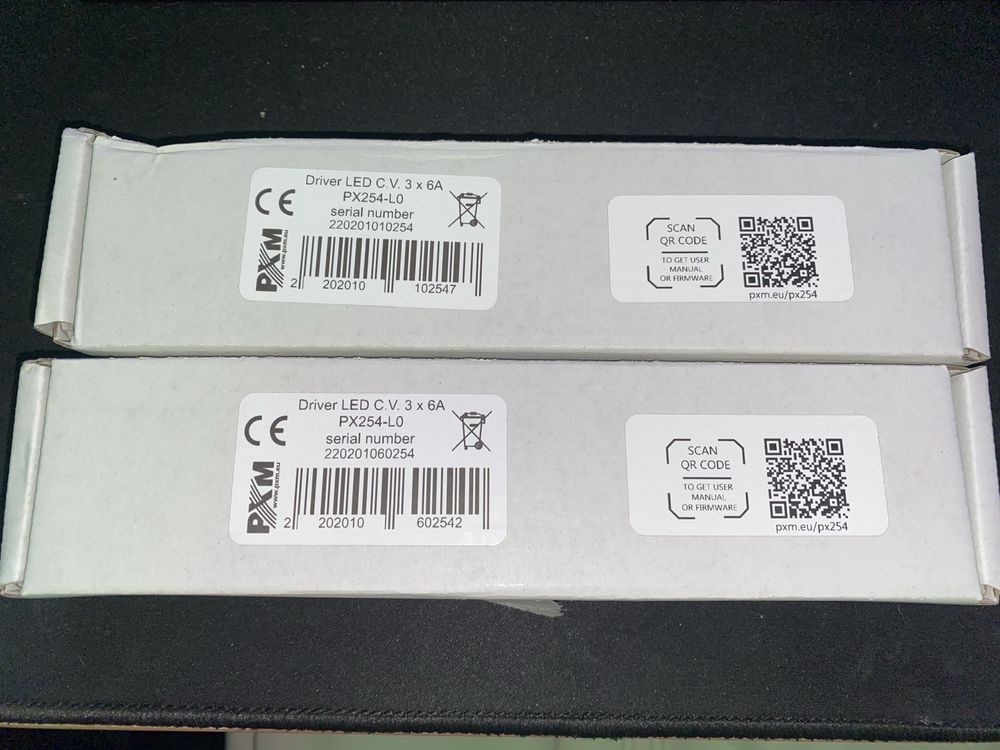 Dwa PXM - PX254-L0 Driver LED 3x6A -opis-