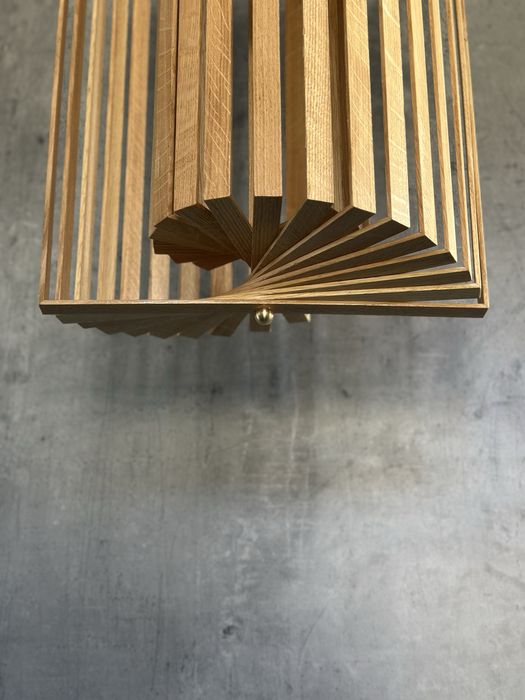 Żyrandol , Lampa wiszacąca dąb naturalny. Do salonu, korytarz,design