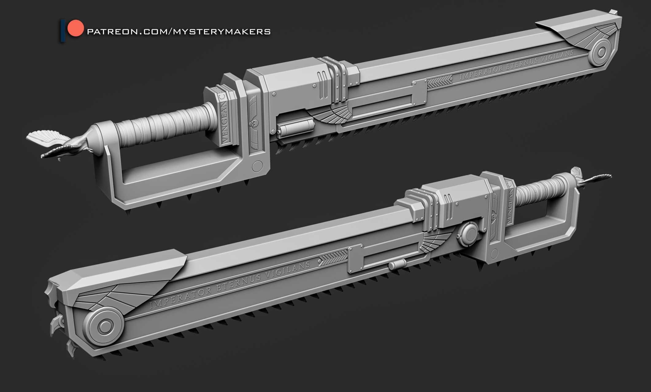 Imperial Chainsword - Warhammer 40k 1:1