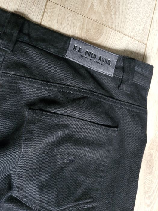 Spodnie Czarne klasyczne  ** US Polo ASSN ** 34/32 **