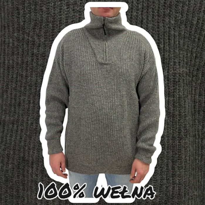Bekken&Strøm golf sweter termiczny XL męski 
100%wełna 
Rozmiar XL 
ko
