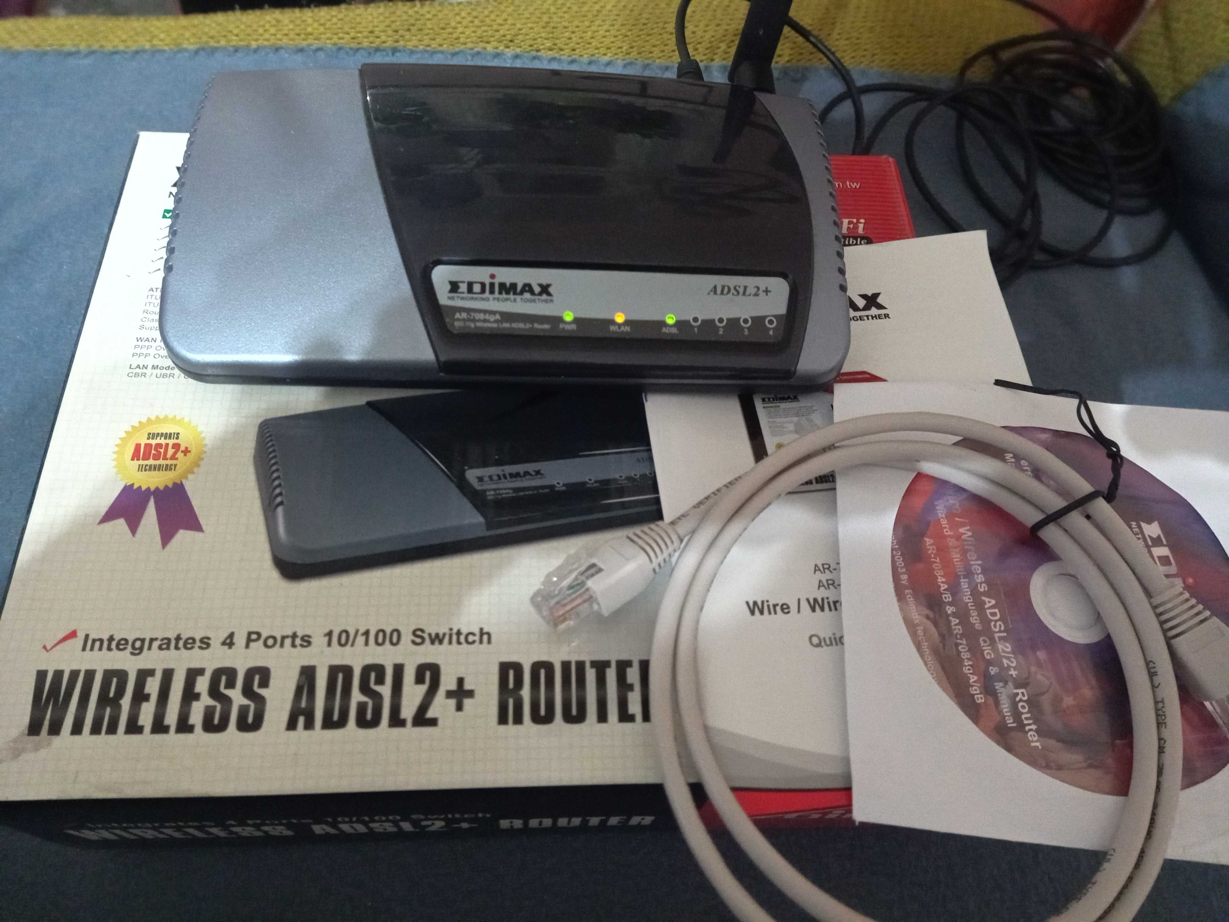 EDIMAX AR-7084gA Router/LAN/WiFi/Modem ADSL