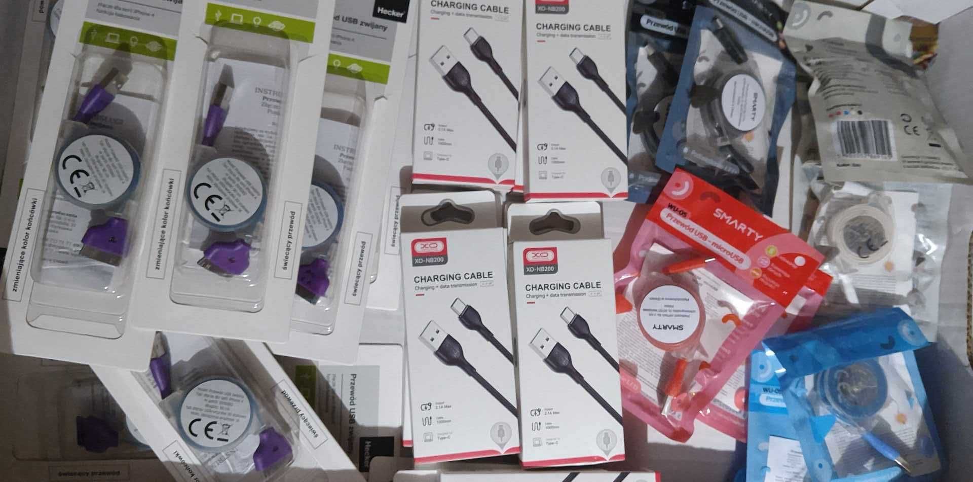Zestaw 30 kabli  10 x Typ C  10 x Micro USB  10 x 30-Pin