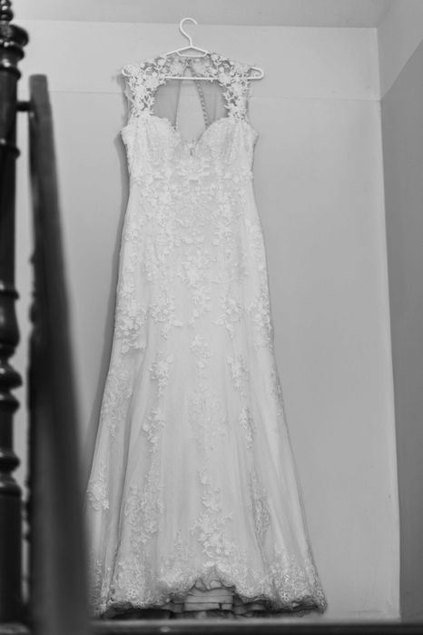 Koronkowa suknia ślubna, rozm.38/40 Justin Alexander, Rybka, Syrenka.