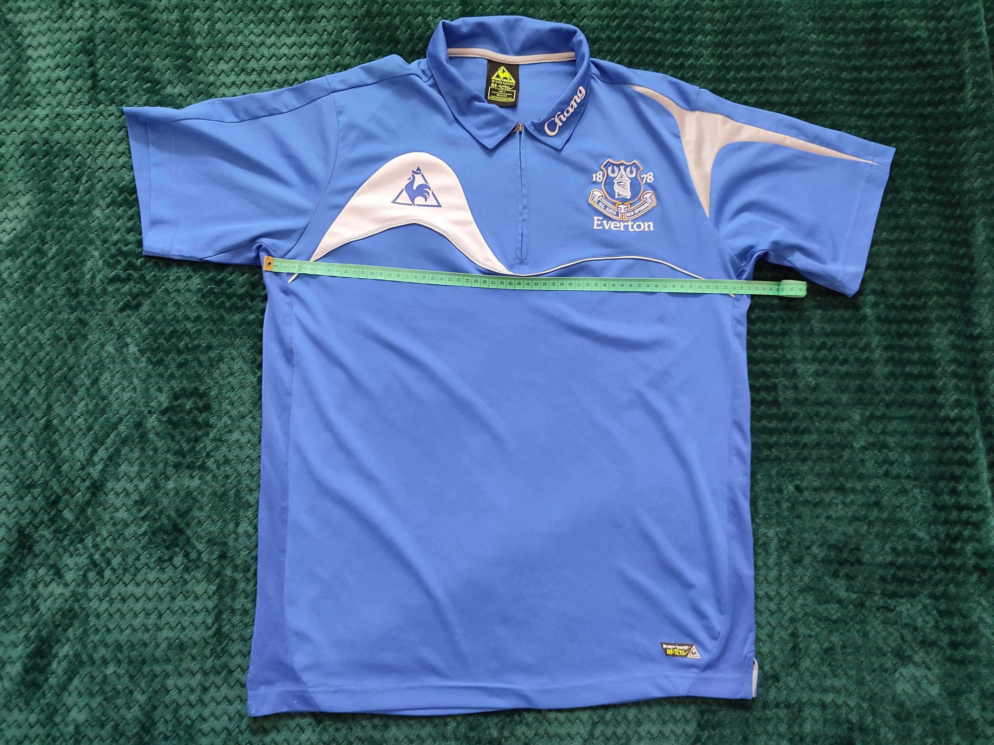 Koszulka sportowa piłkarska retro Everton Liverpool Le Coq Sportif