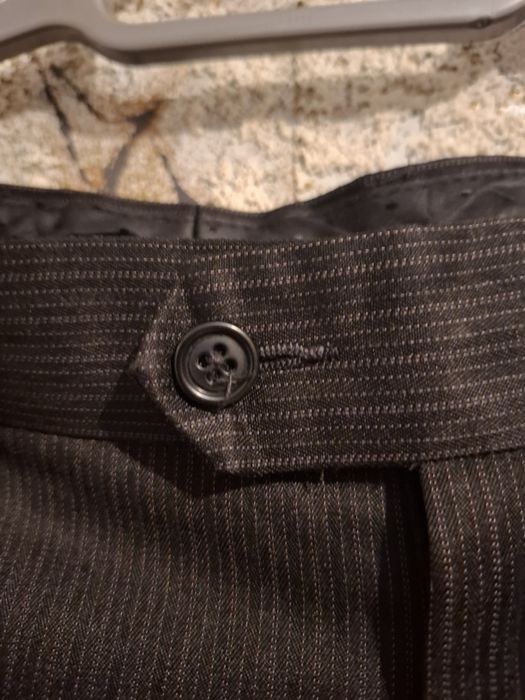 Garniturowe spodnie męskie, kolor grafitowy, rozmiar 30/32