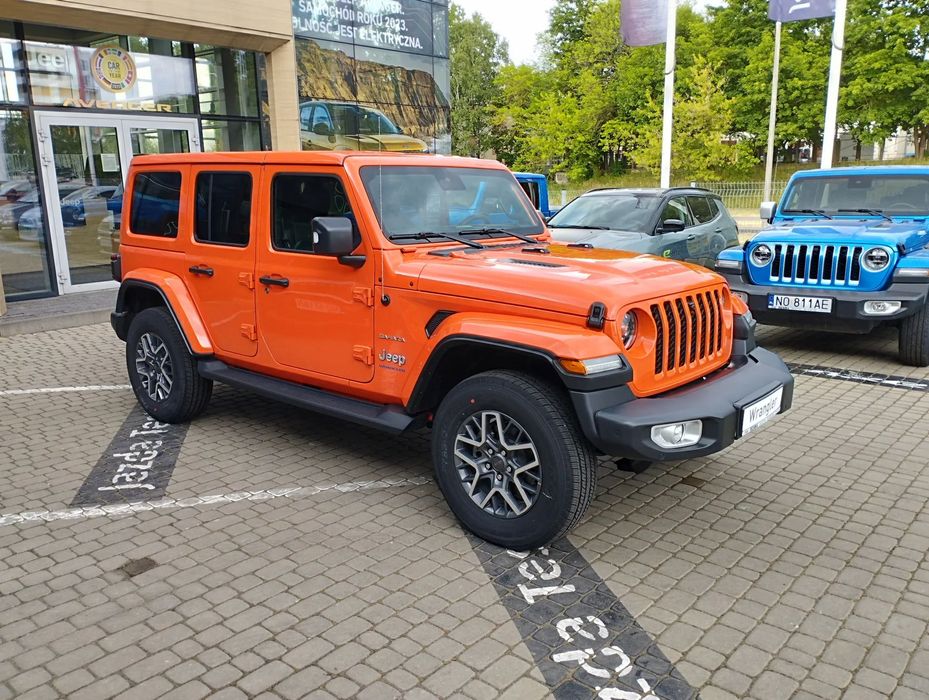 Jeep Wrangler PHEV SAHARA 4xe Hybryda 380 KM Lakier Punk'n Gwarancja do 2029