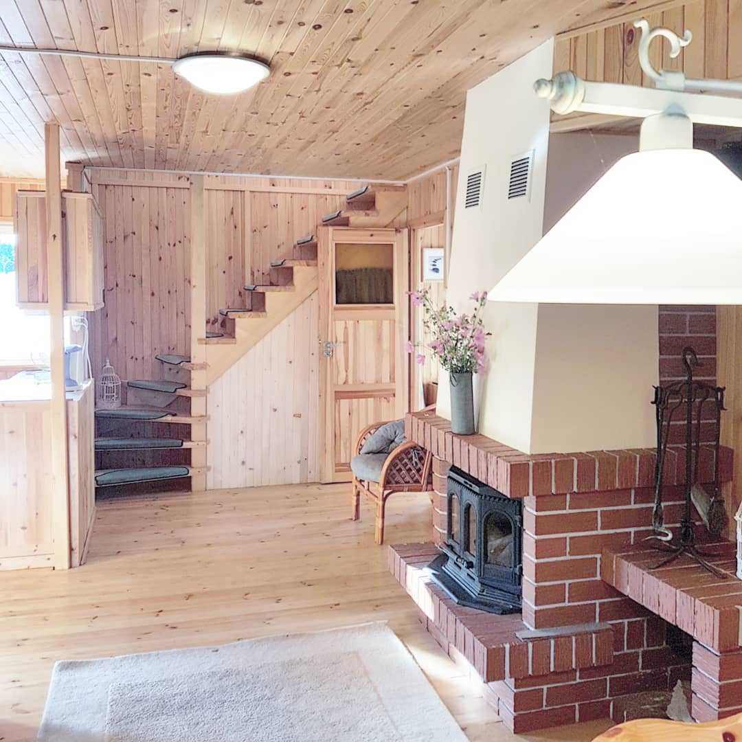 domek letniskowy nad jeziorem, Mazury, raj dla wędkarzy, z psem