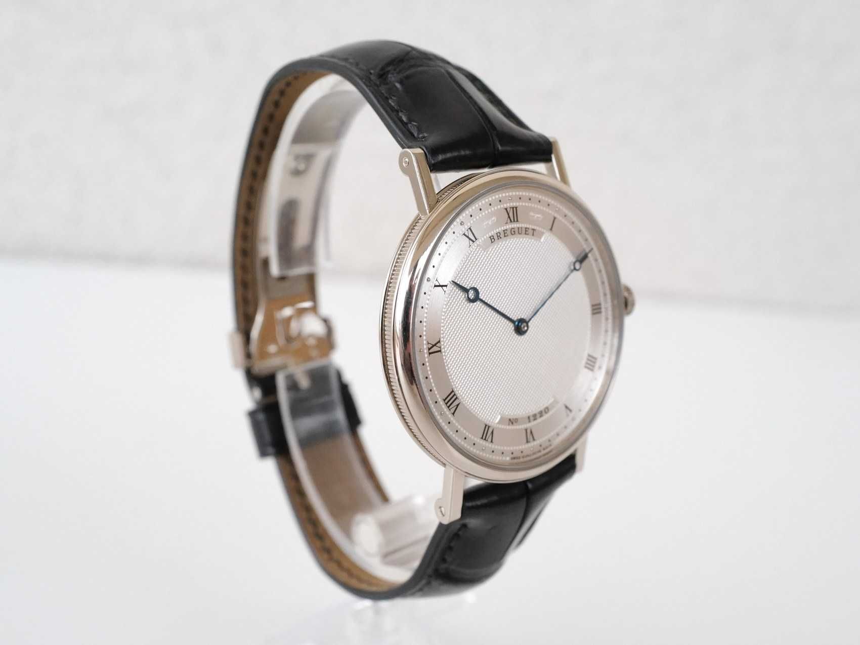 Breguet Classique Ultra Slim 18K White Gold Deployant Clasp 38mm