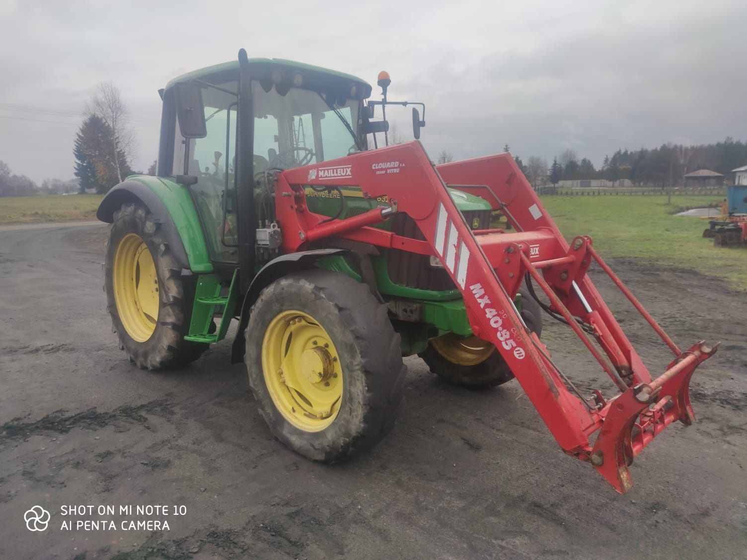 John Deere 6320 z turem Maillux , skrzynia biegów 40 km