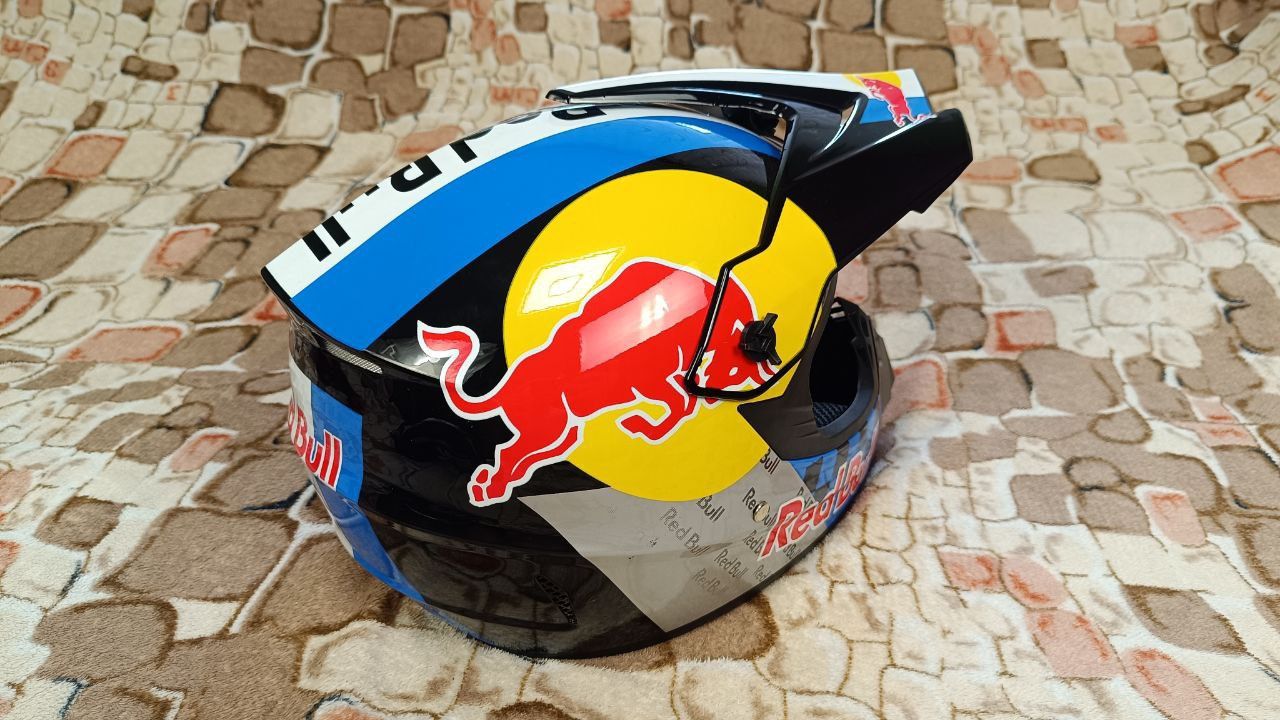 Шолом захисний шлем фулфейс Red Bull захист голови