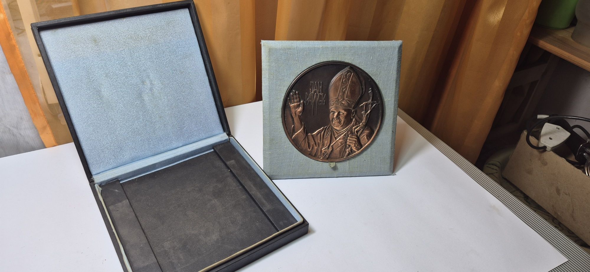 Miedziany medal pamiątka 1 z 10 z pielgrzymki Jan Paweł II 1979 unikat