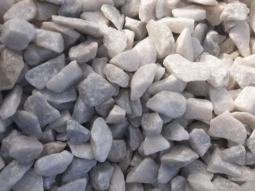 Grys Bianco Carrara,kamień ozdobny 12-16 mm worek 25kg
