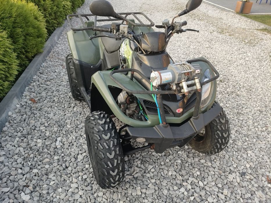 Quad KYMCO MXU 300 green line .