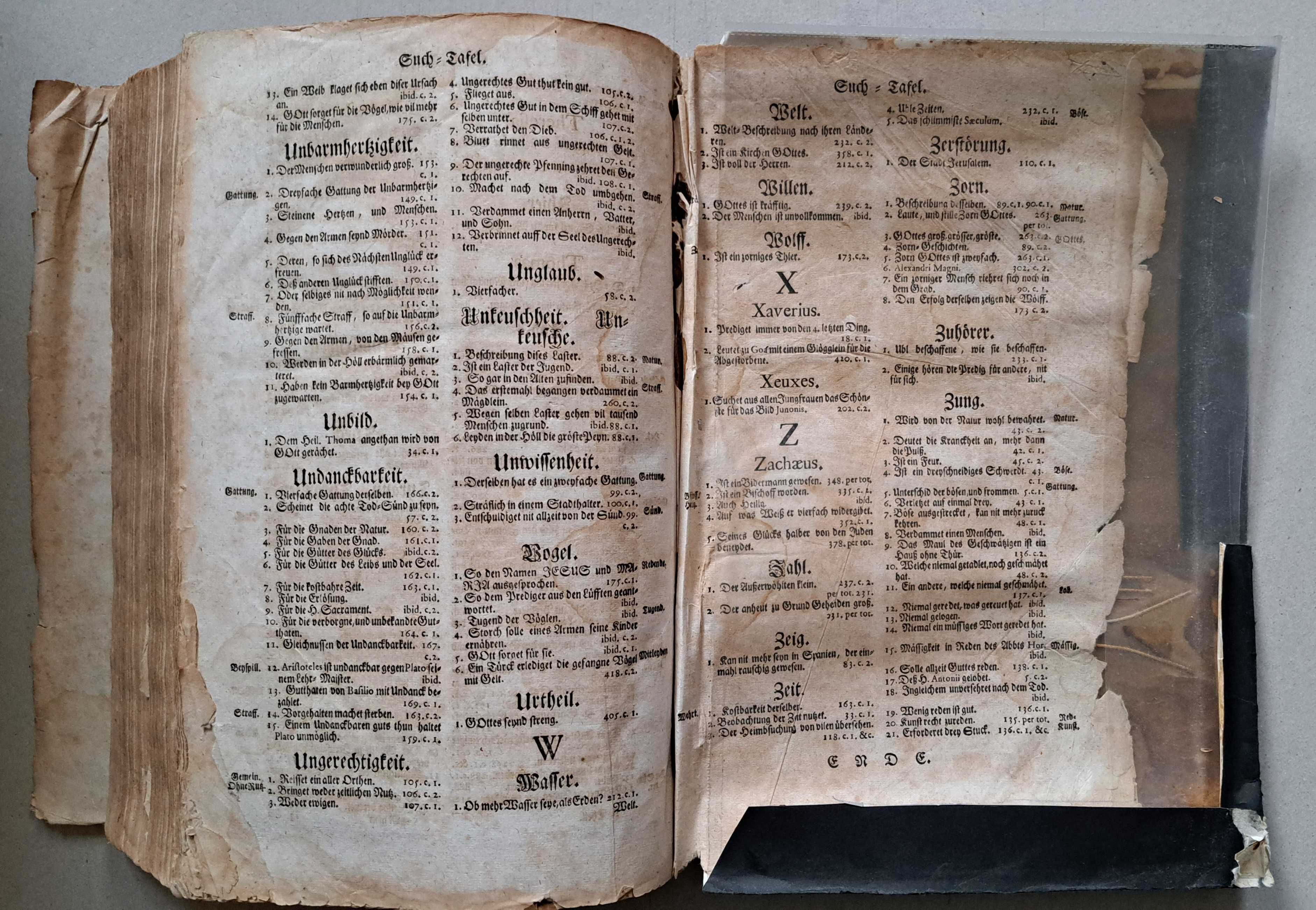 Stara niemiecka księga kościelna