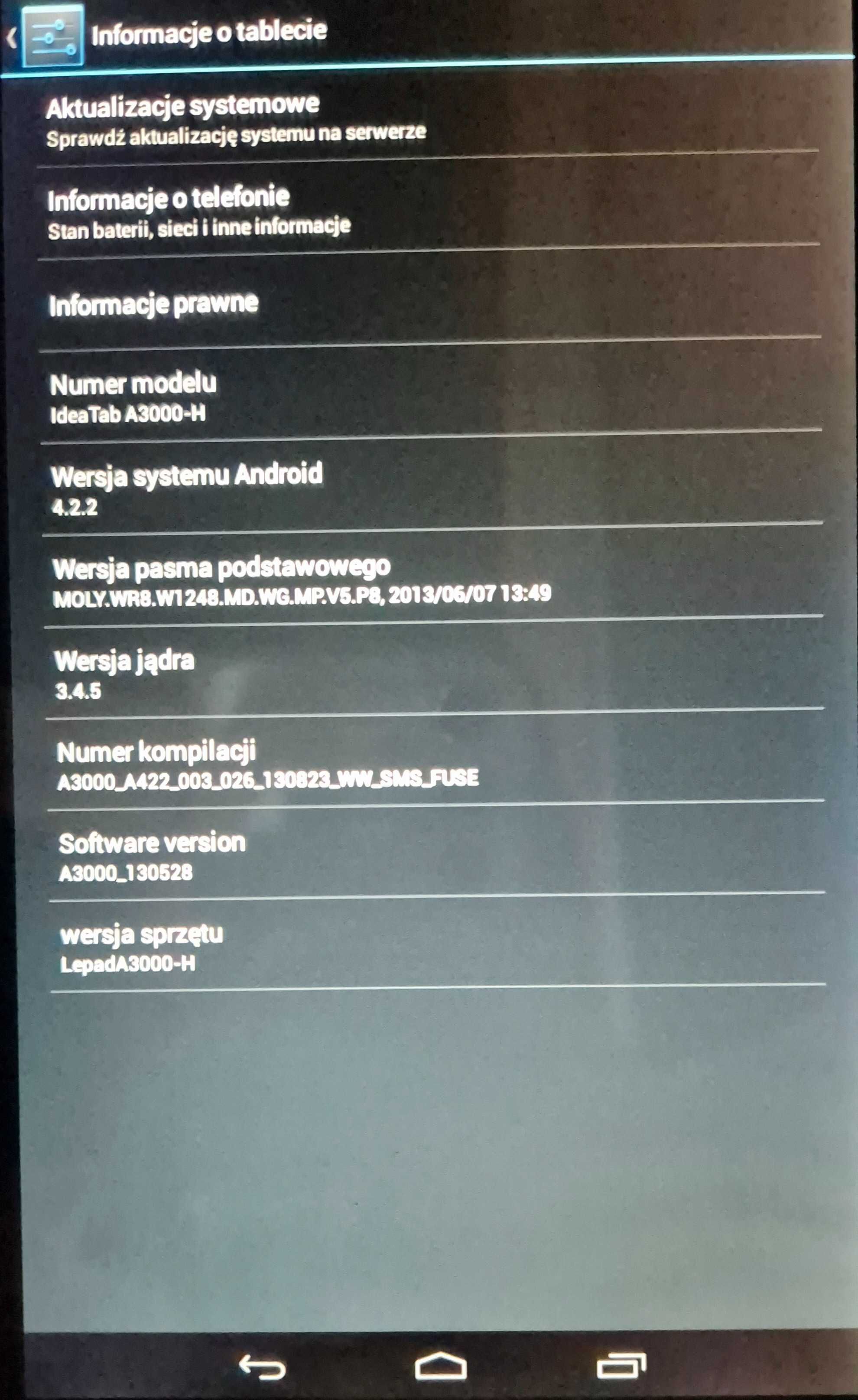 Tablet Lenovo IdeaTab A3000-H
