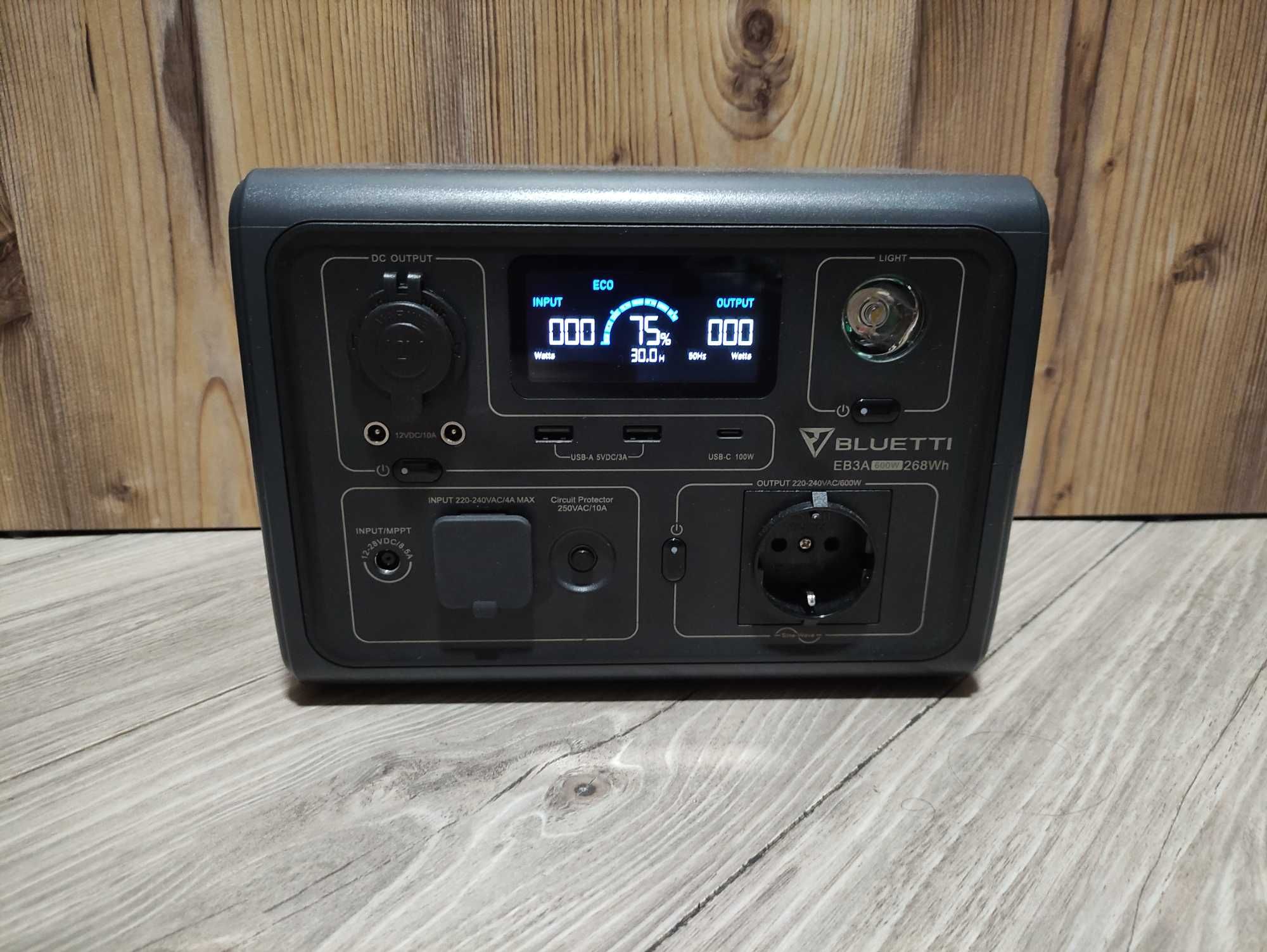 BLUETTI EB3A Portable Power Station 600W 268Wh  Электростанция Павер