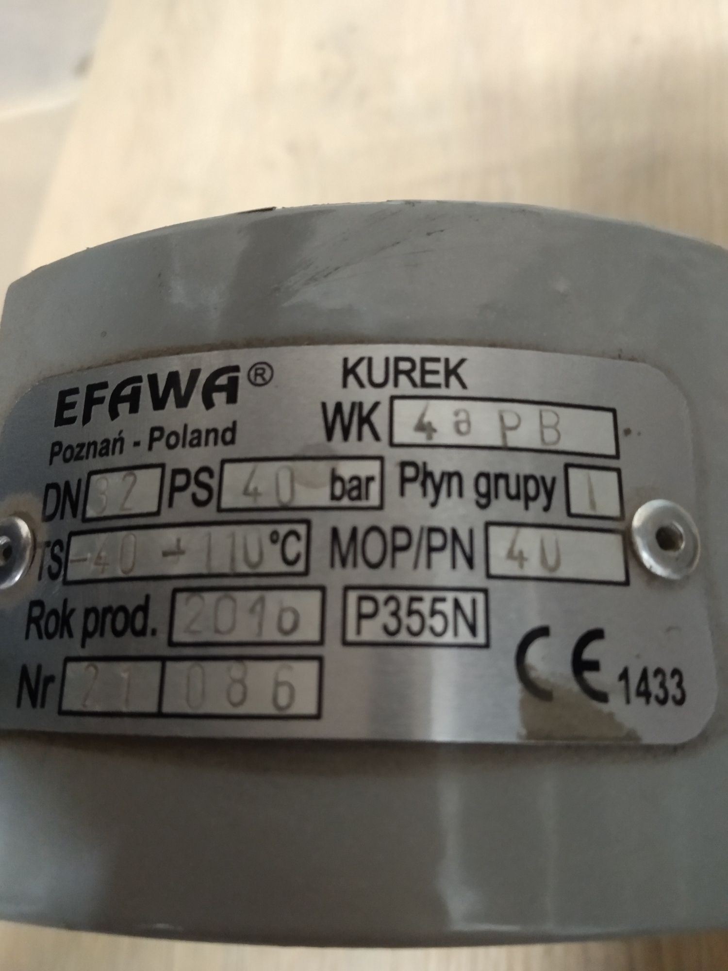 Zawór do gazu WK4a DN32