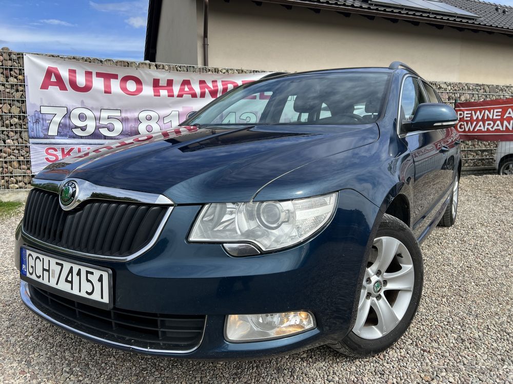 Skoda Super B 2012R 2,0TDI 170KM Klima Alusy BEZWYPADKOWY Zarej w PL