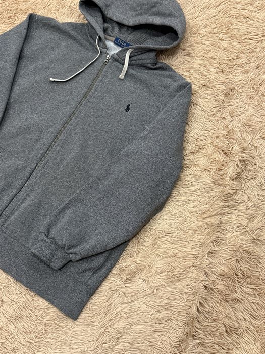 Серая кофта зипка зип худи polo ralph lauren поло ральф лорен оригинал