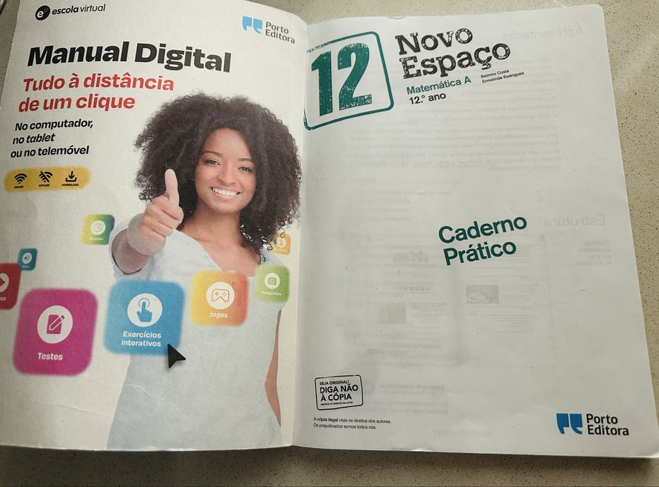 Caderno atividades Matemática A “NOVO ESPAÇO” 12.º ano