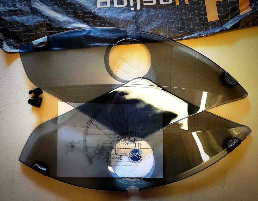 Osłony błotne na tylne koło rower z silnikiem sachs301 spartaMet Saxon