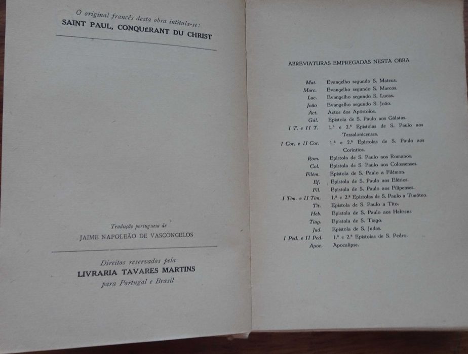 São Paulo Conquistador de Cristo de Daniel-Rops - 1º Edição 1952