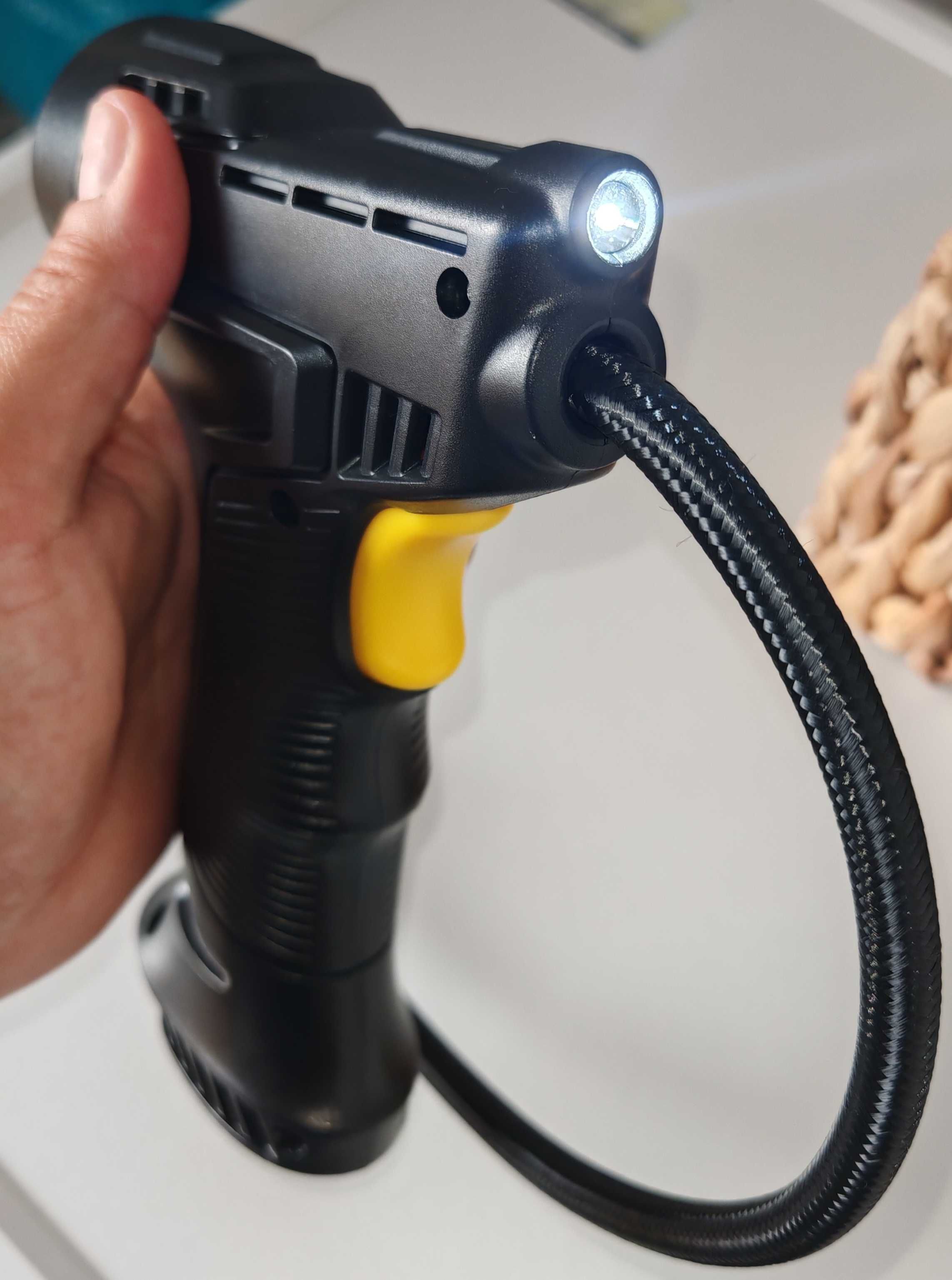Bomba de encher pneus portátil