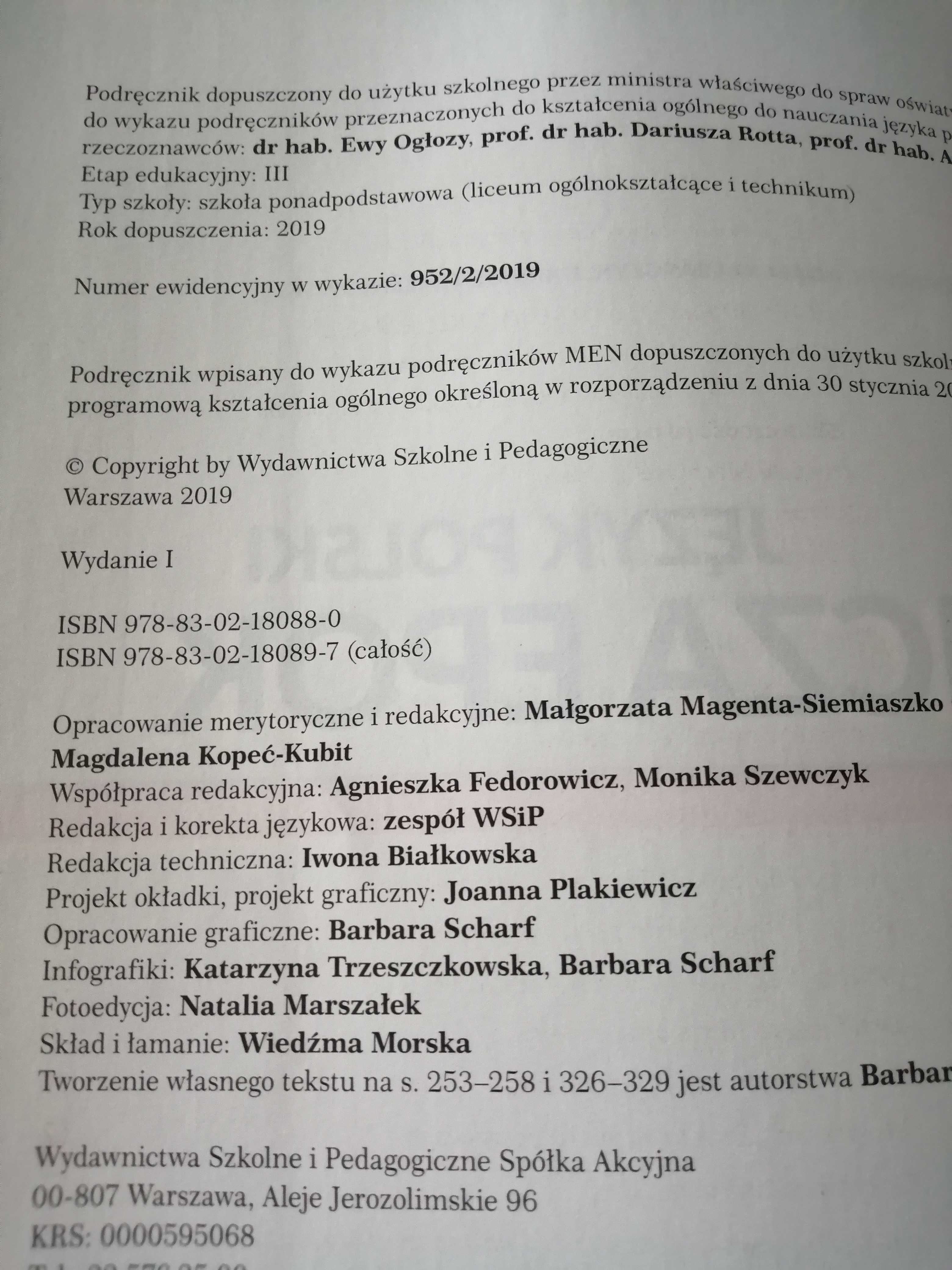 Język polski Oblicza Epok 1.2 liceum i technikum podst i rozszerzony.