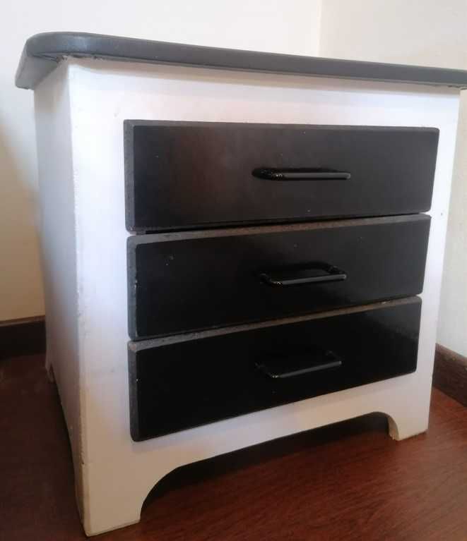 Mesa Cabeceira 3 Gavetas