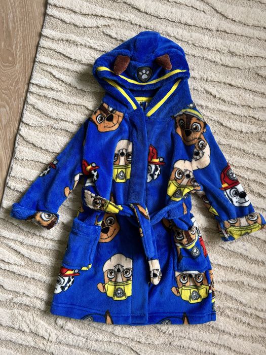 Теплі халати на хлопчика. Щенячий пвтруль. Paw Халат теплий. Теплый