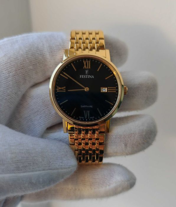 Швейцарские часы Festina F20020 Swiss. Сапфир