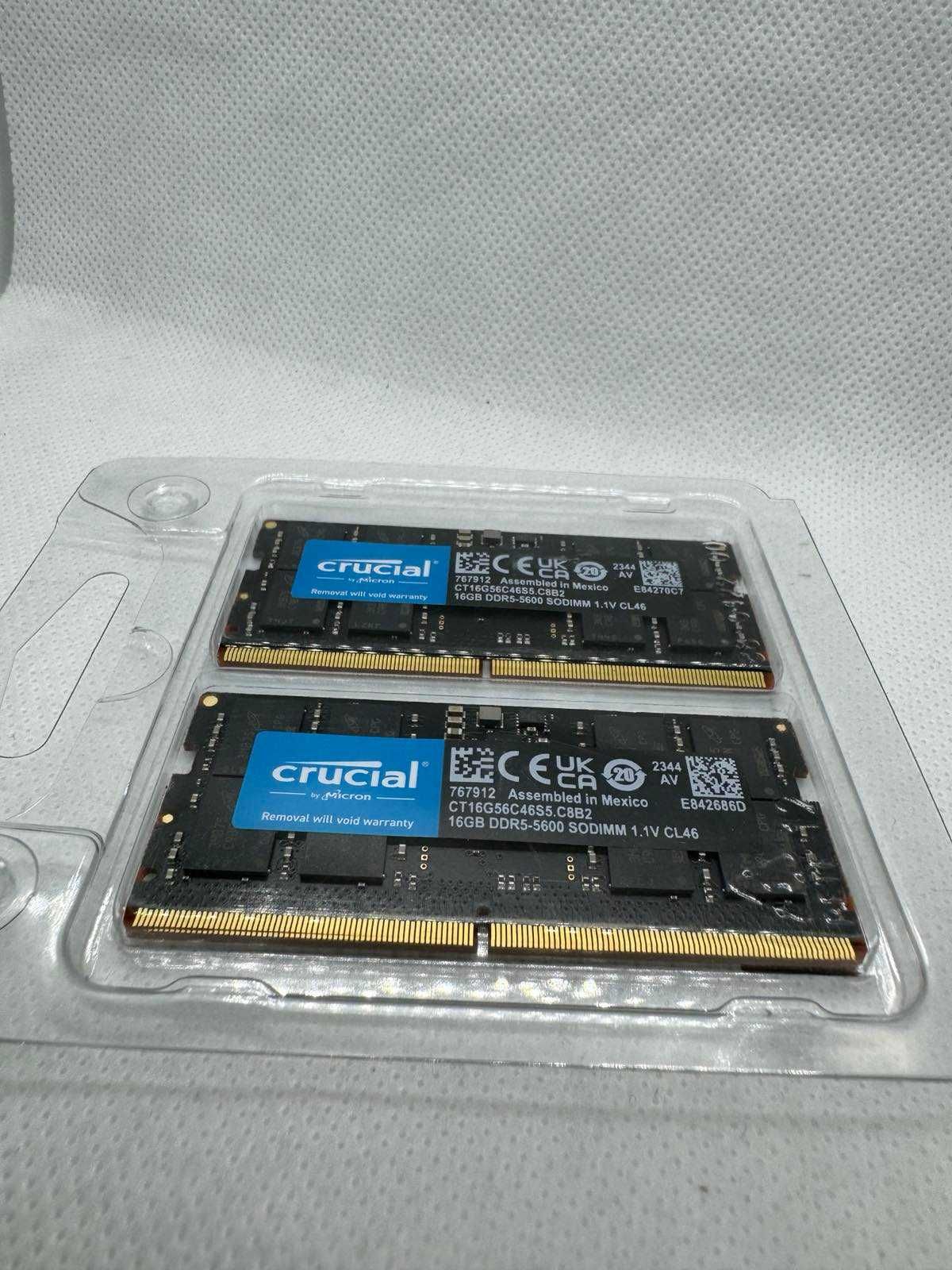 Crucial SO-DIMM DDR5 5600MHz 32GB 2x16GB CT2K16G56C46S5 Модуль памяти