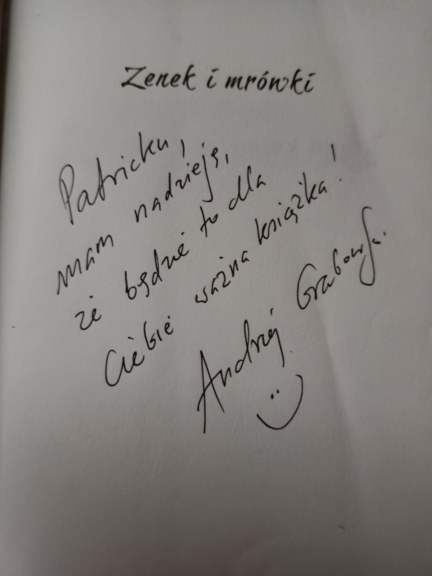 Zenek i mrówki Andrzej Grabowski z dedykacją autografem