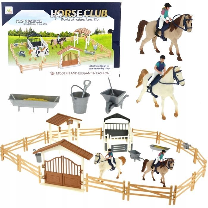 Zagroda Dla Koni Duży Zestaw Figurki Konie Boks -Superzabaweczki-