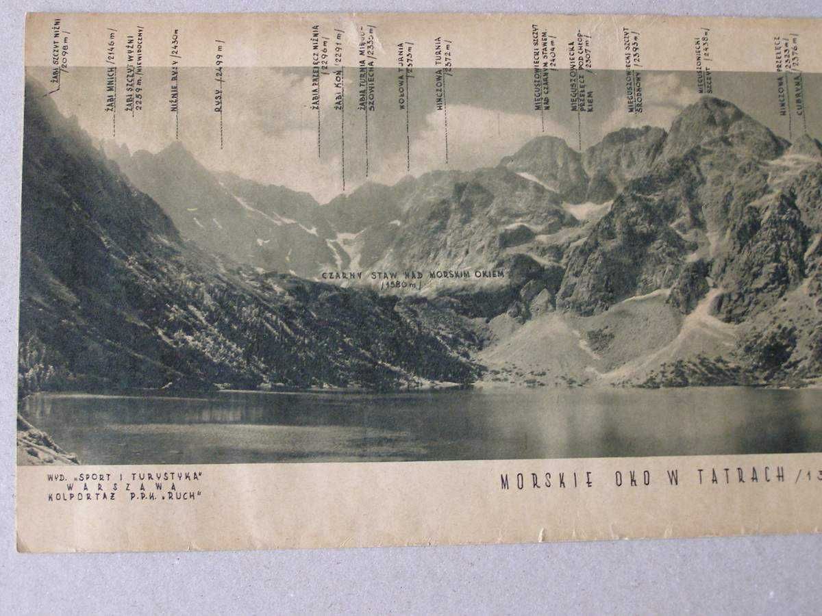 Morskie Oko w Tatrach T.i S.Zwoliński Zakopane l.50