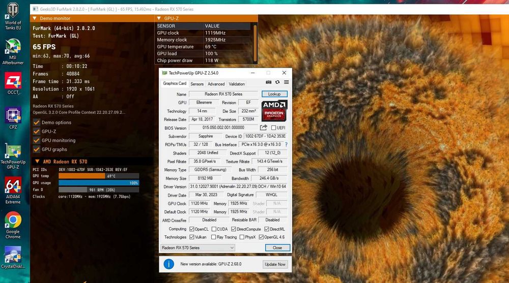ПК RX570 8gb+ Ryzen 3 3100+ 8/16Gb DDR4 3200mhz ігровий компьютер AM4