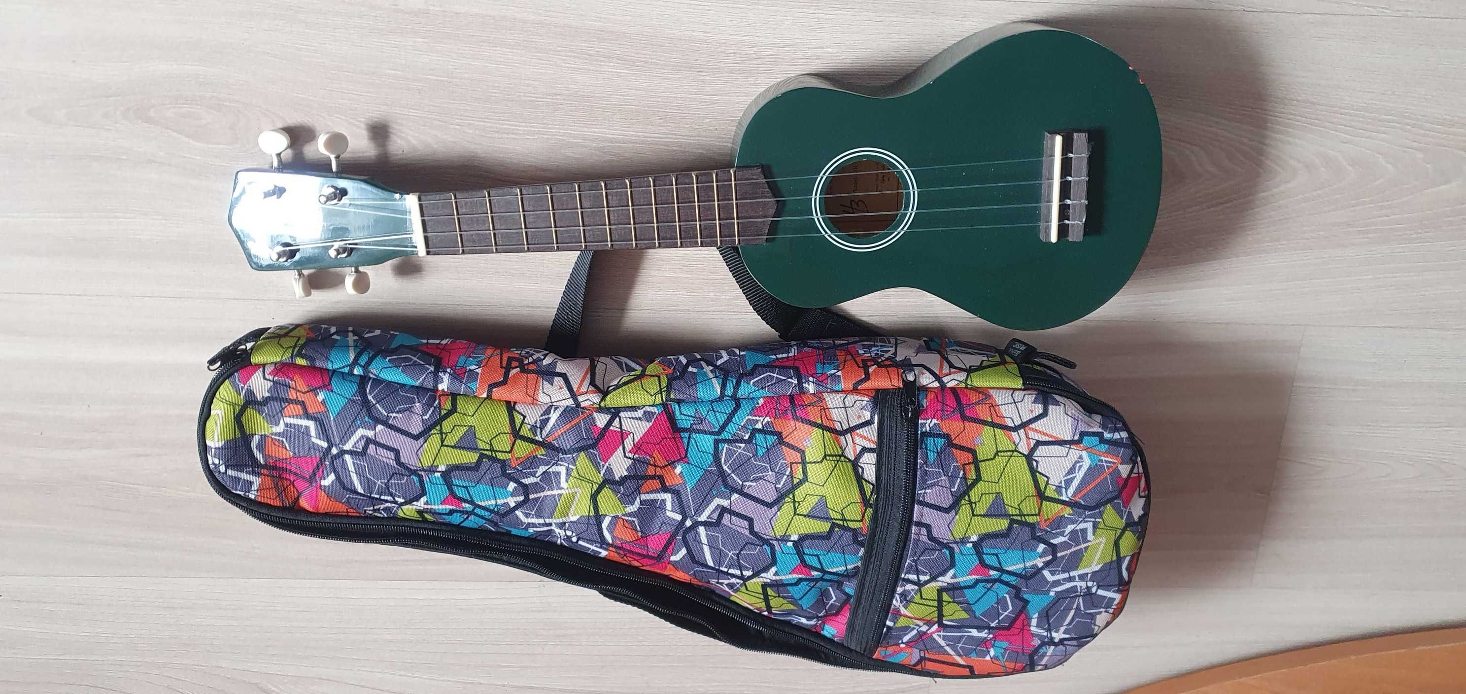 Ukulele z pokrowcem nowe