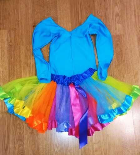 Halloween wróżka baletnica body gimnastyczne balet taniec 3 4 lata