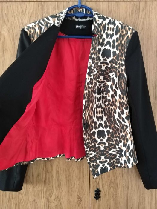 Nowa Dan Hen polska marynarka żakiet panterka cętki pantera 38 40 M L