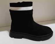 botki jesienno-zimowe SOCKS czarne ostatnie rozmiary 27 wyprzedaż