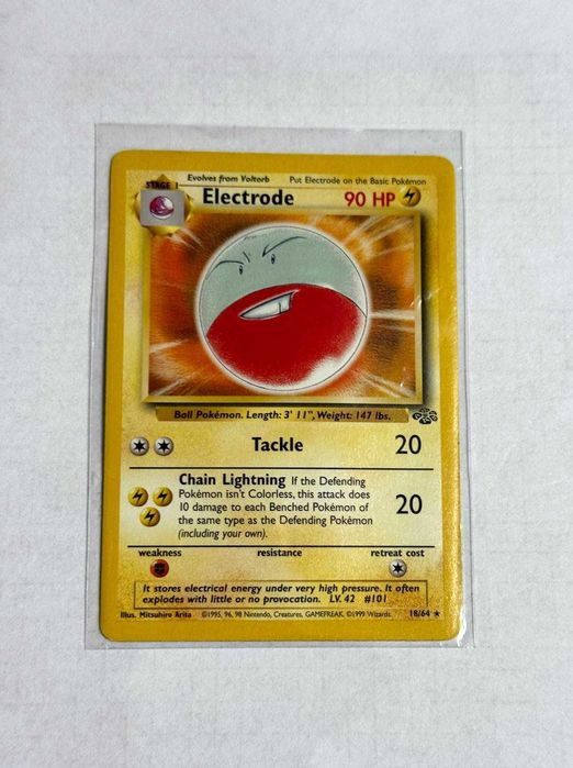 Electrode 18/64 Raro Jungle Carta Original Pokémon TCG - ENG