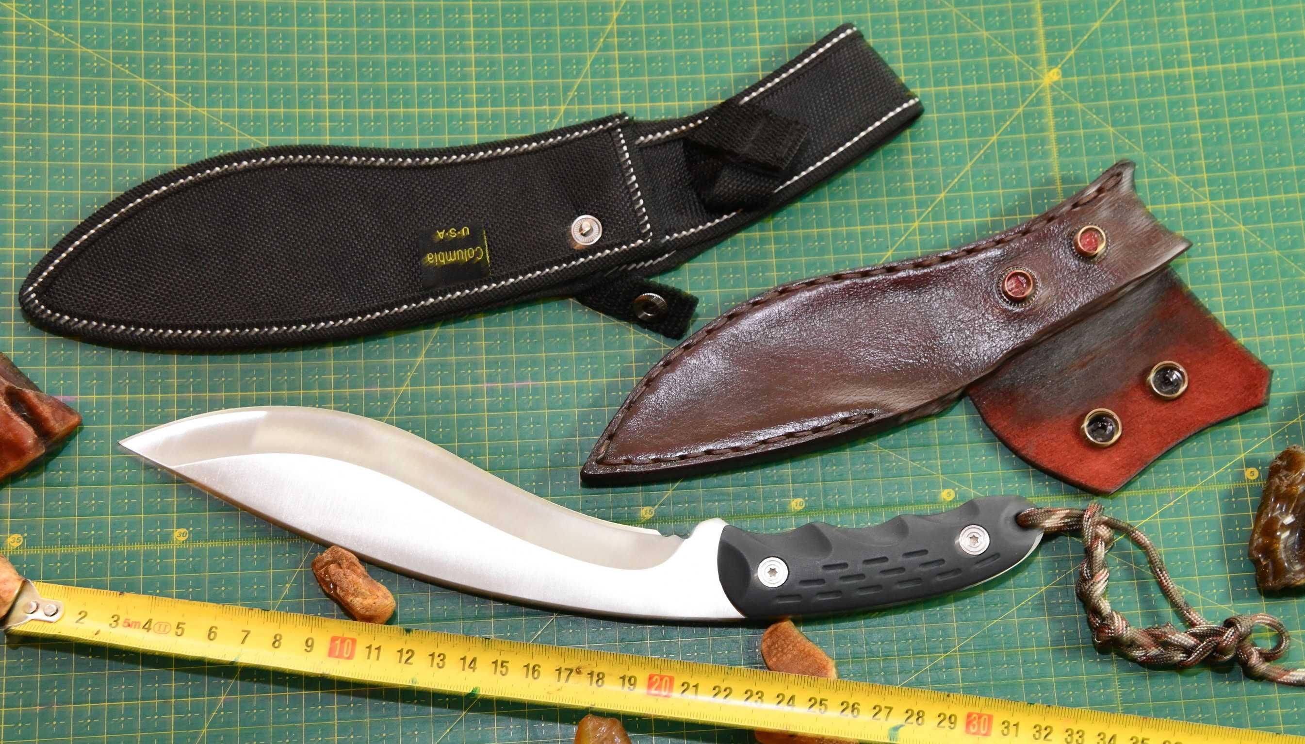 Kukri TG1,nóż SABER K-701 POKROWIEC SKÓRA naturalna