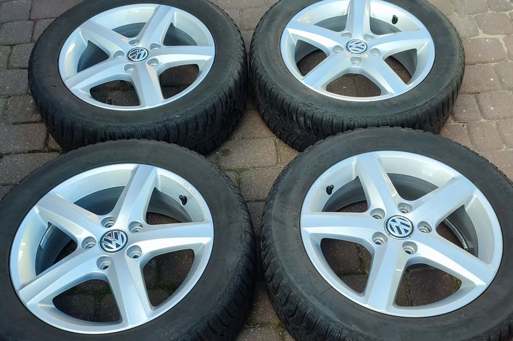 Felgi Aluminiowe Oryg. Vw Golf VI VII Touran 16 Cali 6Jx16 5x112 Et48 Ø57,1mm Ideał !!