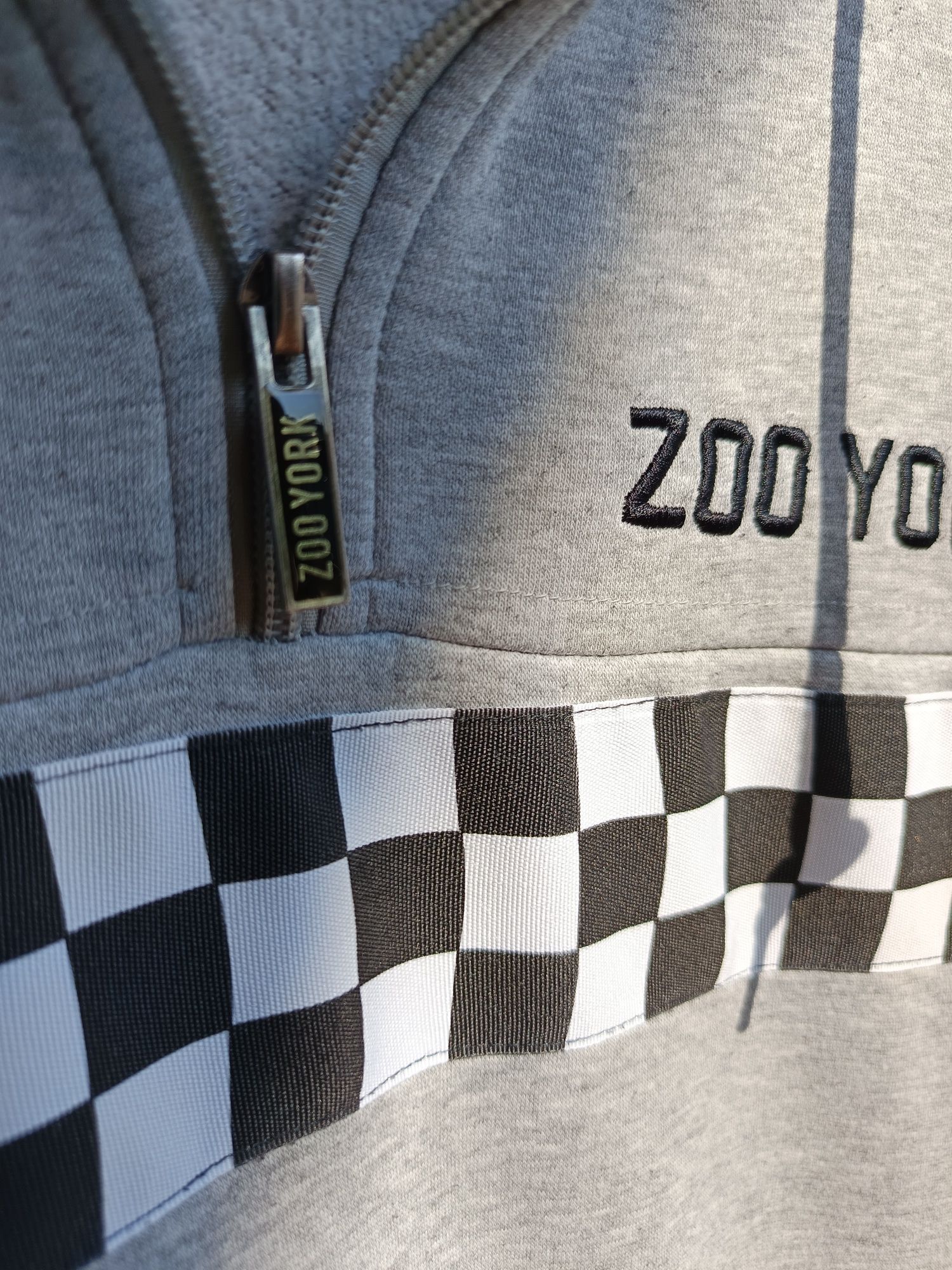 Bluza Half Zip Checkers Hoodie Zoo York size M Rap Hiphop SWAG Skate